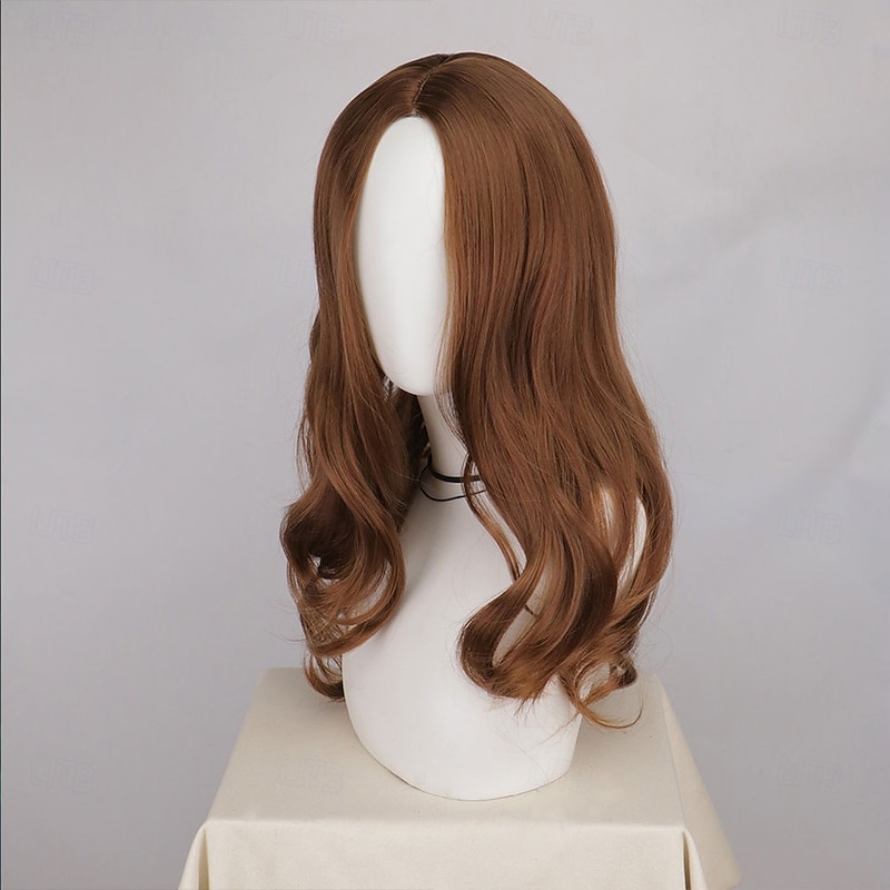 M3gan Deep Brown Megan Wig Evil Killer Long Loose Natural Wavy Maegan Cosplay Wigs for Women Middle Parted2