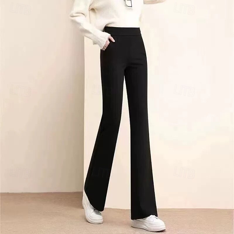 Korean-style Flared Pants for Women - Slimming Loose Versatile Stylish Dropped-Fit Casual Trousers / Micro-Flared Pants2