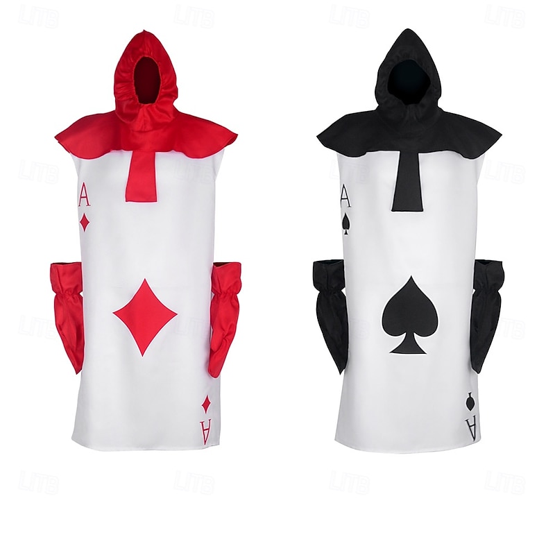 Alice in Wonderland Fairy Tale Playing Card Soldiers Cosplay Costume Onesie Costume Storybook Characters Cosplay Movie Cosplay for Men's Women's Boys' Kid's Adults' Halloween Carnival World Book Day2