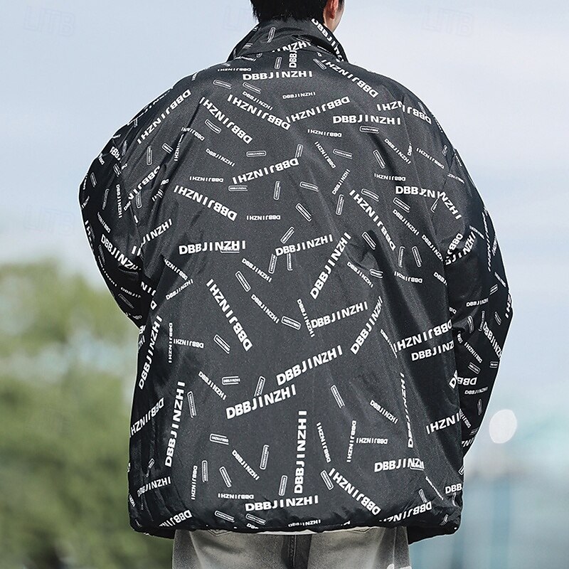 Men's Hiking Jacket Puffer Jacket Winter Jacket Outdoor Thermal Warm Hiking Outfits Hiking Clothes Winter Top Camping / Hiking / Caving Traveling Dark Grey Black Coffee2