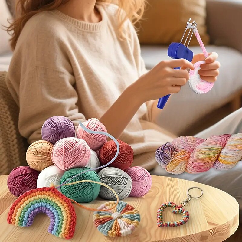 3/4 Crochet Tool Set Crochet Utensils Embroidery Crochet Hooks Crochet Tools for Stitching or Edge Finishing2