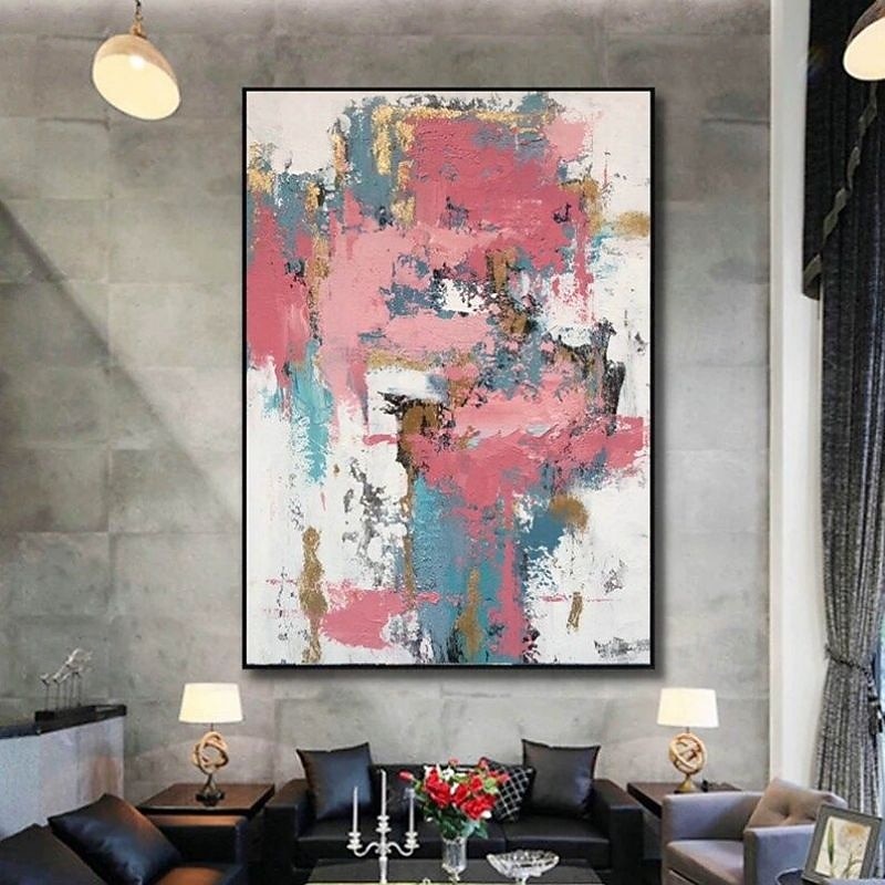 Handmade Oil Paintings Canvas Wall Art Decoration Modern Abstract Colour Painting for Home Decor Rolled Frameless Unstretched Painting3