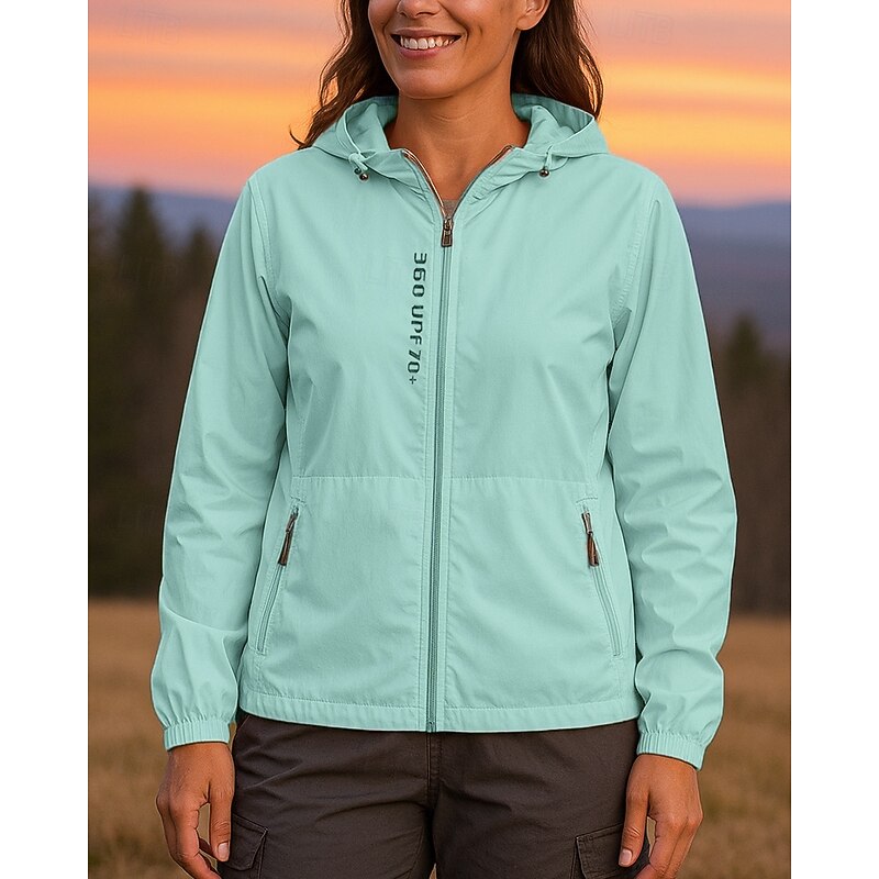 Women's Windbreaker Softshell Jacket Hiking Jacket Outdoor Sun Protection Quick Dry Lightweight Breathable Hiking Outfits Hiking Clothes Spring Autumn / Fall Jacket Climbing Camping / Hiking / Caving4