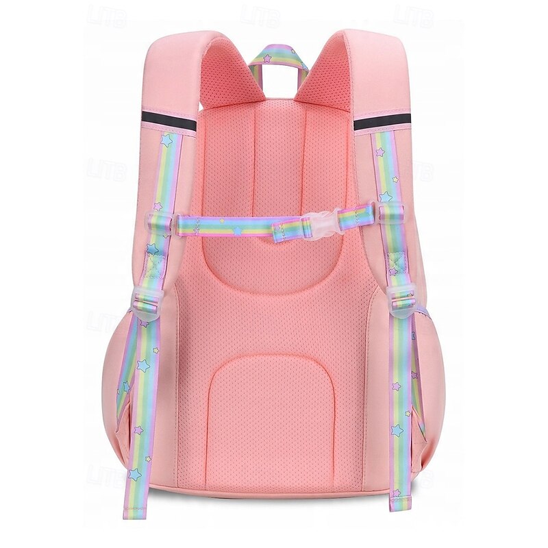 Kid's Waterproof Rainbow Galaxy Backpack – Large Capacity School Bag with Multiple Pockets for Girls, Lightweight Bookbag for Elementary & Middle School4