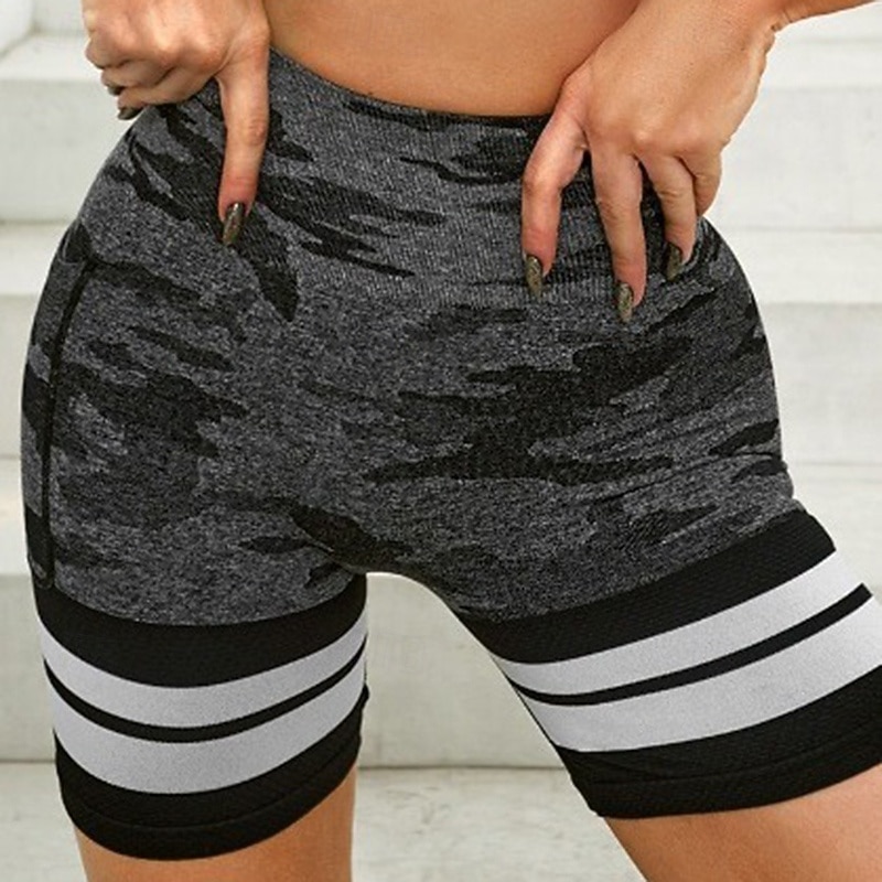 Women's Running Shorts Workout Shorts Pocket Tummy Control High Waist Gym Pilates Zumba Bottoms Black Purple Green Sports Activewear Tight Fit2