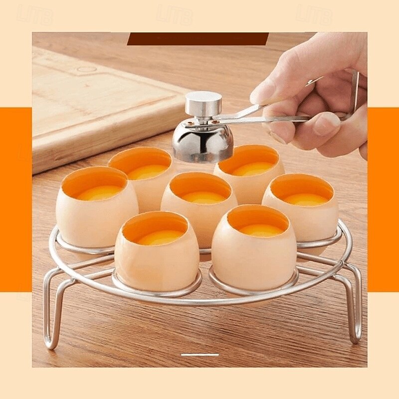 Stainless Steel Egg Shell Opener 304 Steel Tool for Opening Soft Boiled Eggs Century Eggs and Glutinous Rice Eggs Easy Eggshell Cutter for Home Kitchen Use3