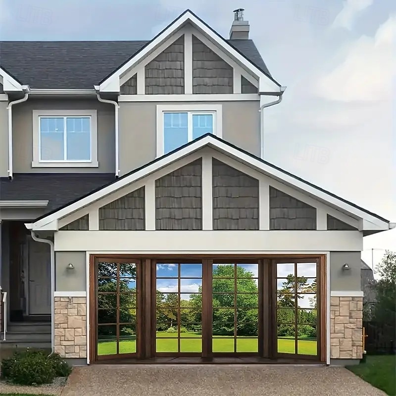 Outdoor Garage Door Cover Fall Autunm Scenery  Banner Large Tapestry Backdrop Decoration for Holiday Outdoor Garage Door Home Wall Decorations4