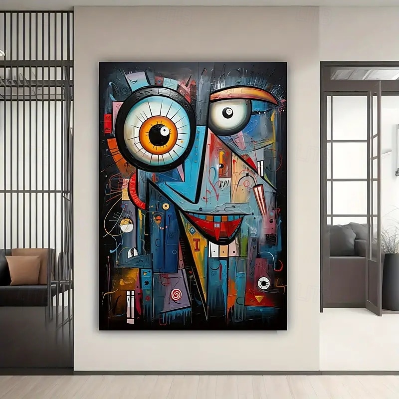 Unframed Modern African Abstract Art Print Living Room Modern Canvas Painting Art Wall Painting Canvas Poster for Bedroom and Living Room Decoration