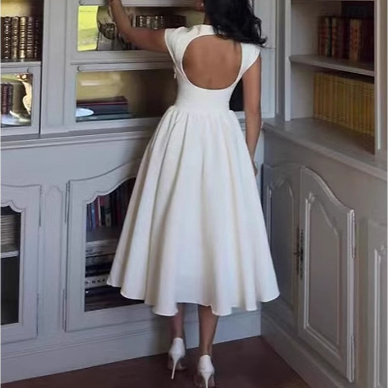 Retro Vintage 1950s Rockabilly Midi A Line Dress Flare Dress A-Line Fancy Dress Women's Vacation Homecoming Party & Evening Adults' Dress Spring & Summer4