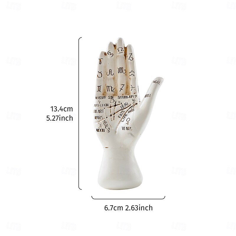 Halloween Horror Theme Resin Sculpture Decor, Mummy, Scary Pumpkin, Witch, and Artificial Limb Figurines for Tabletop Display, Spooky Art Decoration for Halloween Parties and Day of the Dead Celebrations2