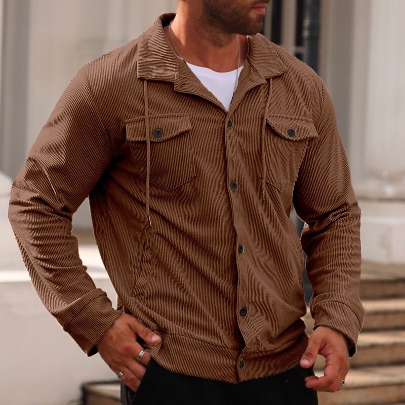 Men's Sweatshirt Black Dark Green Brown Khaki Gray Lapel Plain Pocket Front Pocket Sports & Outdoor Casual Daily Streetwear Cool Sportswear Fall Clothing Apparel Hoodies Sweatshirts3