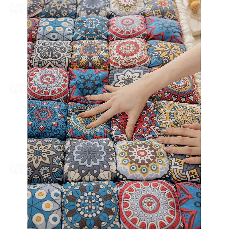 Bohemian Sofa Cushion Cover, All Cotton Sofa Cushion Fabric, Suitable For All Seasons, High Elasticity, Full Cotton Seat Cushion, Anti Slip Pets Friendly4