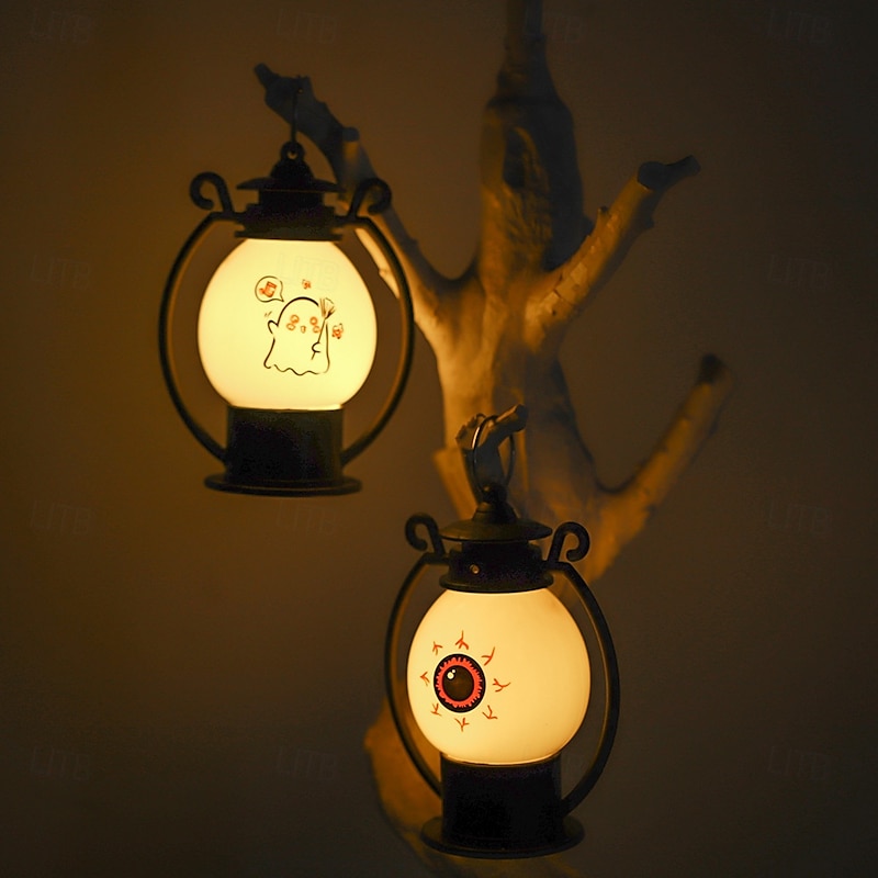 1 Pc Halloween LED Electronic Handheld Pumpkin Lantern Indoor Restaurant Party Festive Atmosphere Decoration Nightlight3