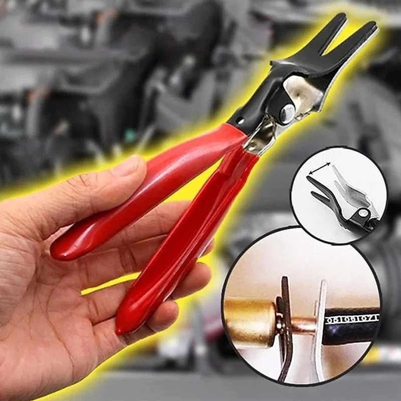 Automotive Oil Pipe Separation Pliers Straight Hose Clamp Tool Car Caliper Clamp Removal Pliers Fuel Line Clip Remover Auto Hose Buckle Pinch Tool3