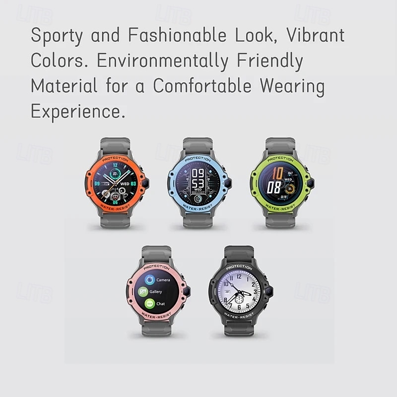 K55H Smart Watch 1.28 inch Smartwatch Fitness Running Watch Bluetooth Timer Call Reminder Sleep Tracker Heart Rate Monitor Sedentary Reminder Compatible with Android iOS IP68 Kid's GPS Heart Rate3