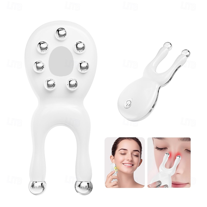 7 Colors Led Light Therapy EMS Microcurrent Facial Beauty Device Skin Rejuvenation Photon Massage Wrinkle Removal Anti Aging Duplex Face Lifting