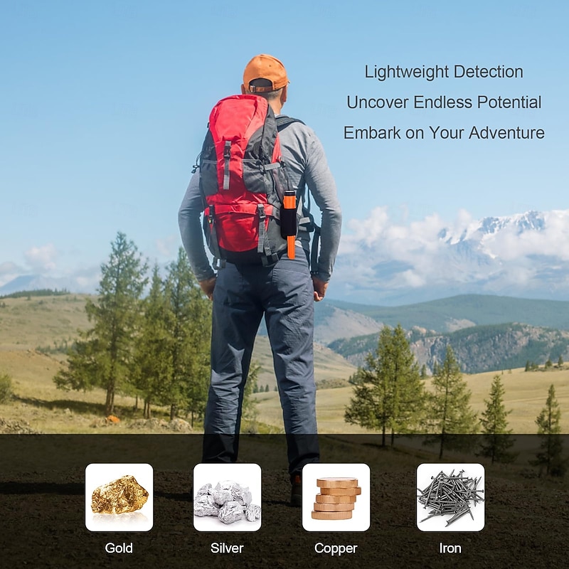 Metal Detector Pinpointer, Fully Submersible Waterproof Handheld Pin Pointer Wand, Search Treasure Pinpointing Finder Probe for Adults, Kids4