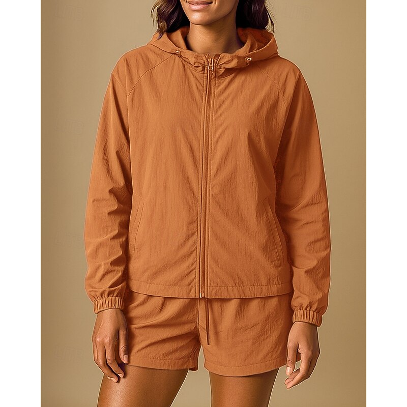 Women's Sport Set Hiking Set Outdoor Sun Protection Quick Dry Lightweight Breathable Hiking Outfits Hiking Clothes Summer Spring Jacket Climbing Camping / Hiking / Caving Running Solid Color Dark4