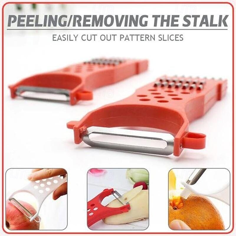 5 in 1 Peeler Grater Multifunctional Kitchen Tool for Shredding Slicing Grating and Peeling Vegetables Handy Vegetable Cutter for Potatoes Carrots Cucumbers and More3