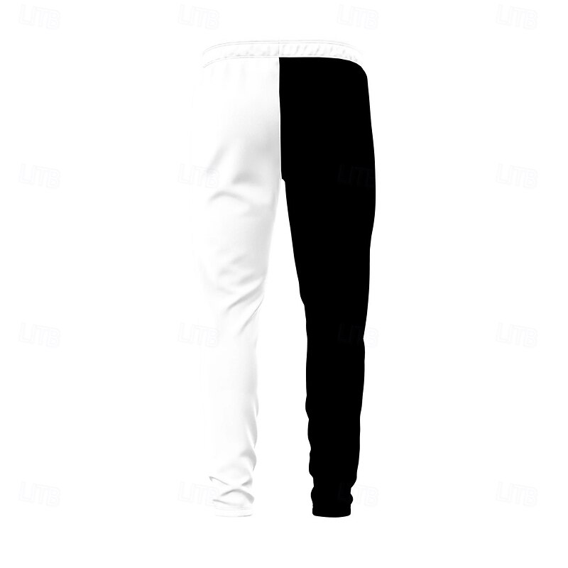 Men's Templar Cross Flame Jesus Sweatpants Joggers Trousers Mid Waist Drawstring Elastic Waist Dark Gothic Style Jogging Streetwear Workout Athletic Sweatpants with Pockets Spring Fall 3D Print Black2