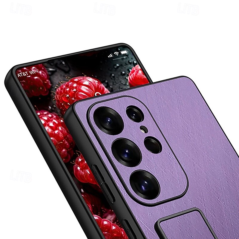 Phone Case For Samsung Galaxy Back Cover with Wrist Strap Shockproof Retro PC2