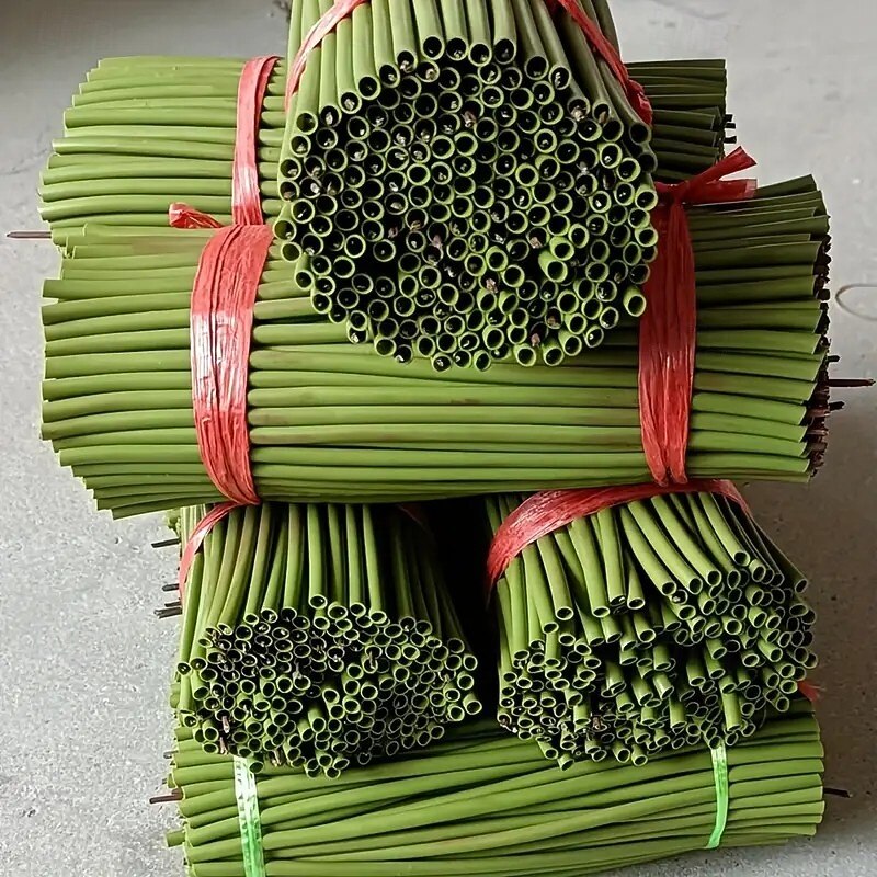 50PCS 14-Inch Artificial Flower Stems with Metal Wire Core, Plastic Craft Sticks for DIY Floral Arrangements, Support Rods for Faux Lotus, Sunflower, Water Lily, Party Decorations4