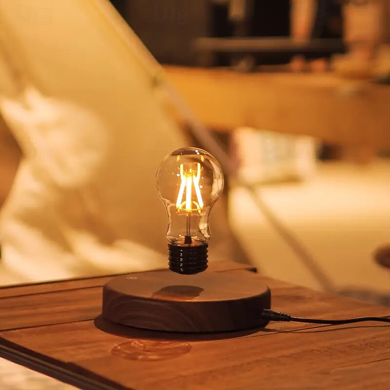 Magnetic Floating Light Warm Yellow LED Night Light Touch Control Unique Christmas New Year Birthday Gift for Living Room Bedroom Office Home Decoration4