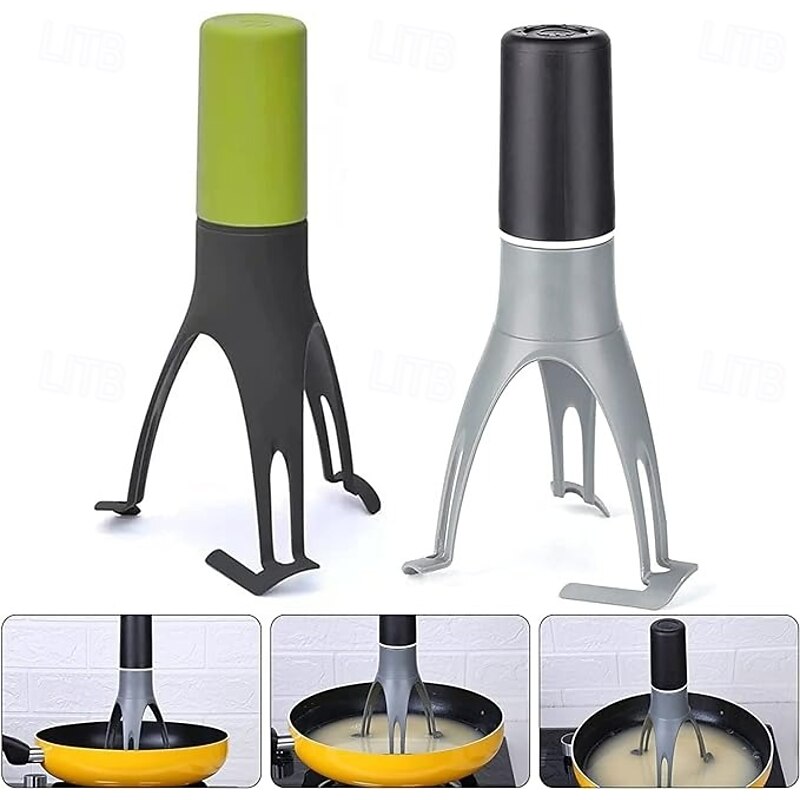 Kitchen Cooking Automatic Stirrer Plastic Triangular Egg Beater Mini Semi-Automatic Cream Whisk for Baking Food Mixing Tool Handheld Stirring Device for Kitchen Use4