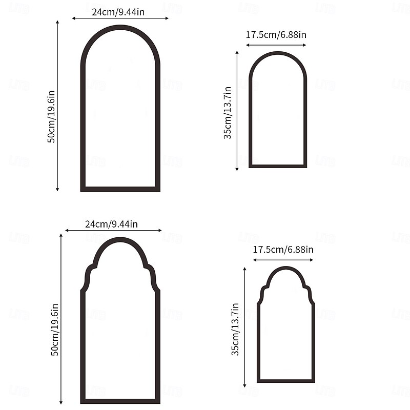 1 Pc Ghost Holographic Mirror Halloween Creative Mischief Mirror Wall Decoration USB Power Switch Control3