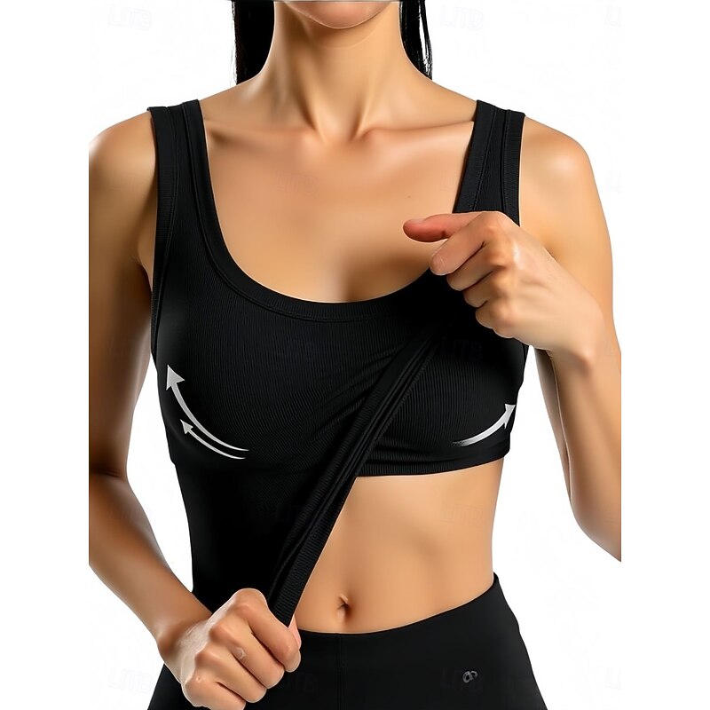 Women's Camisole Tank Top Solid Color Daily Stylish Casual Sleeveless Scoop Neck Regular Tops Daily Black White Pink Army Green Blue Summer2