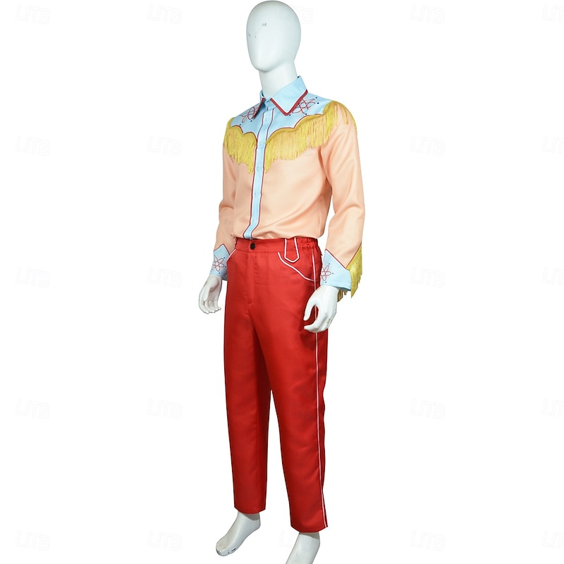 Back to the Future (1985) Marty McFly Blouse / Shirt Pants Carnival Costume Cosplay Costume Movie Cosplay for Men's Adults Halloween Masquerade Performance Party Comic Con3