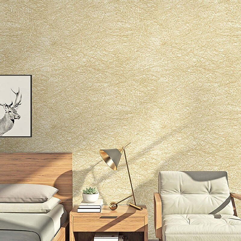 Wallpaper 3D Solid Color Self-Adhesive Non-Woven, 950 x 53 cm (374" x 20.9"), Peel and Stick Removable Wall Mural for Bedroom, Living Room, Study, Home Decor2