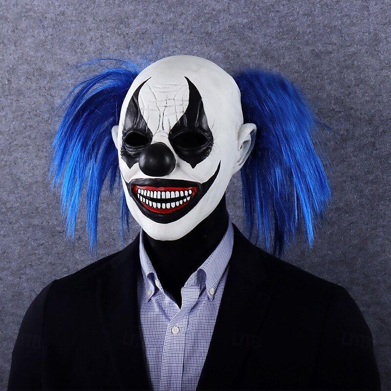 Joker Clown Halloween Mask Horror Creepy Clowns Scary Full Head Adults' Men's Women's Unisex Halloween Carnival Performance Party Easy Halloween Costumes Dress Up2