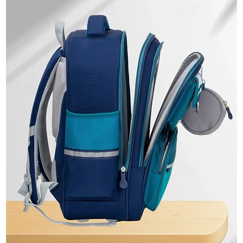 Kids School Backpack with Multiple Pockets – Lightweight Bookbag for Boys and Girls, Ideal for Elementary and Middle School4