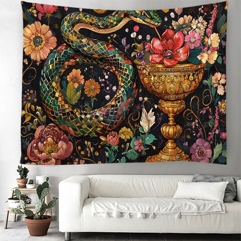 Snake Hanging Tapestry Wall Art Large Tapestry Photograph Backdrop Mural Decor Blanket Curtain Home Bedroom Living Room3