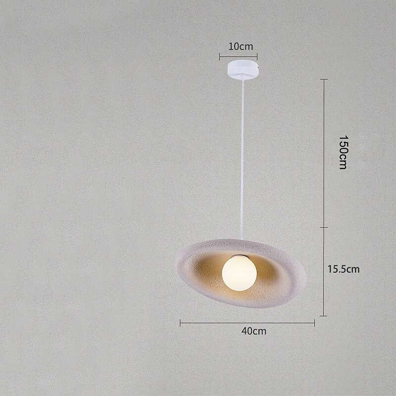 Polystyrene Plastic Pendant Light, Modern 1 Light LED, 15.5cm Height, Warm White/White Light, G9, Adjustable Chain4