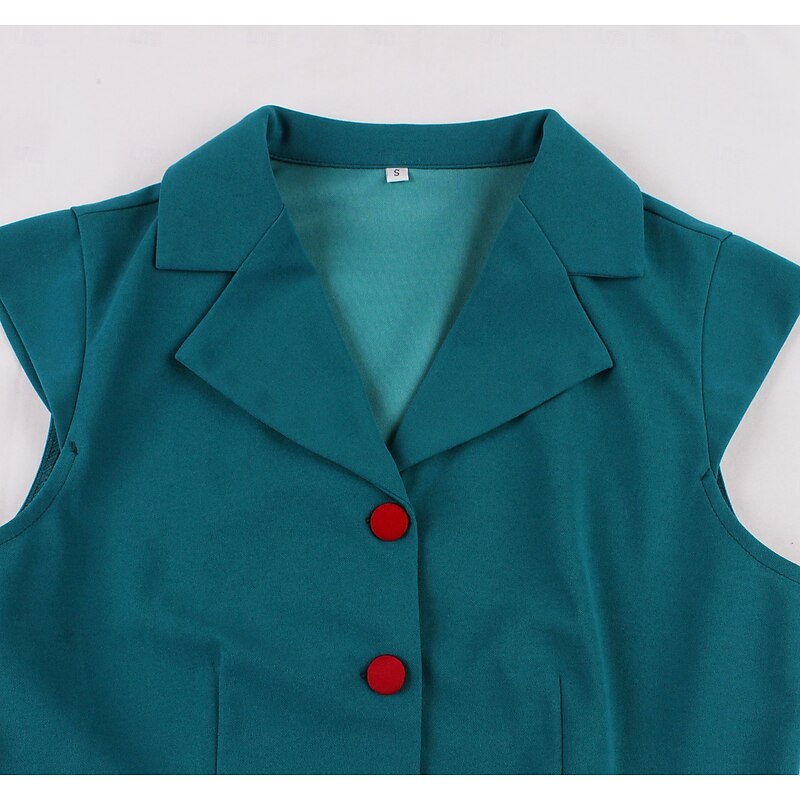 Retro Vintage 1950s Rockabilly Midi A Line Dress Flare Dress With Belt A-Line Fancy Dress Women's Vacation Homecoming Retro Theme Party Adults' Dress Spring & Summer3