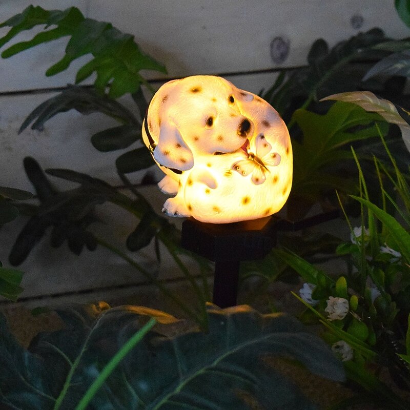 1 Pc Outdoor Solar Resin Spotted Dog Field Plug in Light Courtyard Lawn Path Landscape Layout Atmosphere Light Decorative Light Landscape Light4