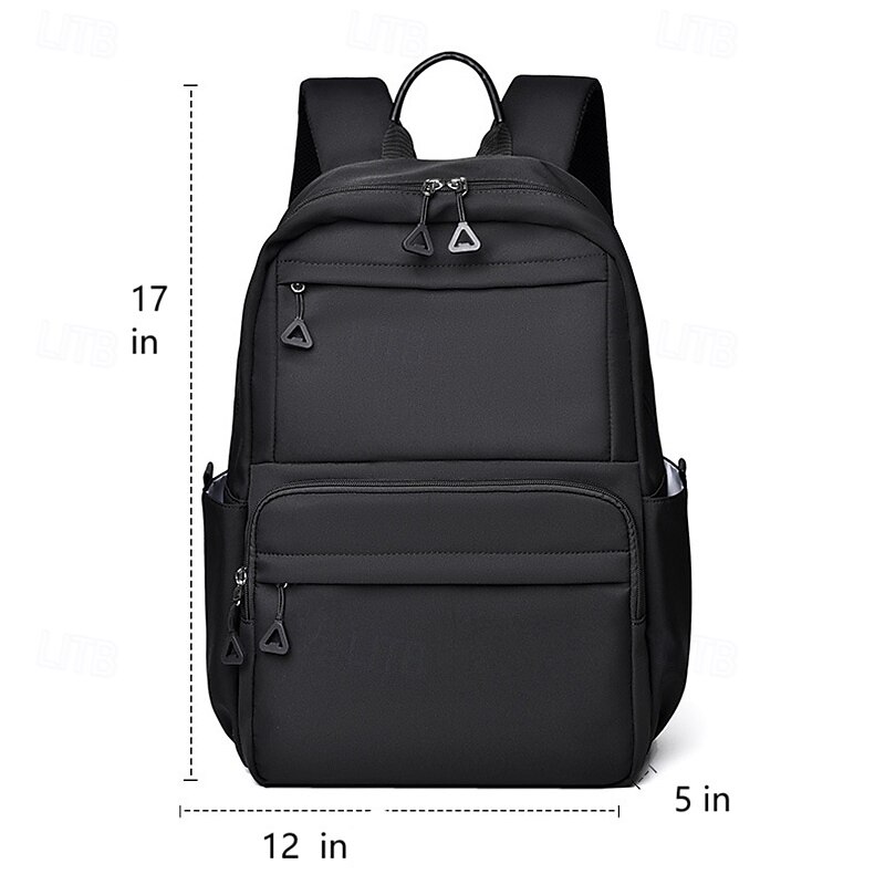 Women's Cream and Blue School Backpack – Minimalist Lightweight Bookbag with Multiple Pockets for Daily Use and Travel4