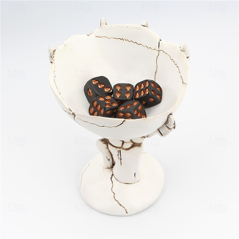 Halloween Statue Skull Hand Bone Tray Organizer Candy Dish Tabletop Storage Creative Home Decor Spooky Gothic Ornament for Halloween Party Unique Desktop Accent4