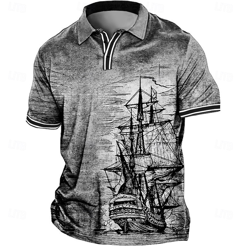 Men's Plus Size Polo Shirts Big and Tall Graphic Prints Turndown Buttons Short Sleeve Spring & Summer Sports Fashion Streetwear Designer Outdoor Vacation Tops4
