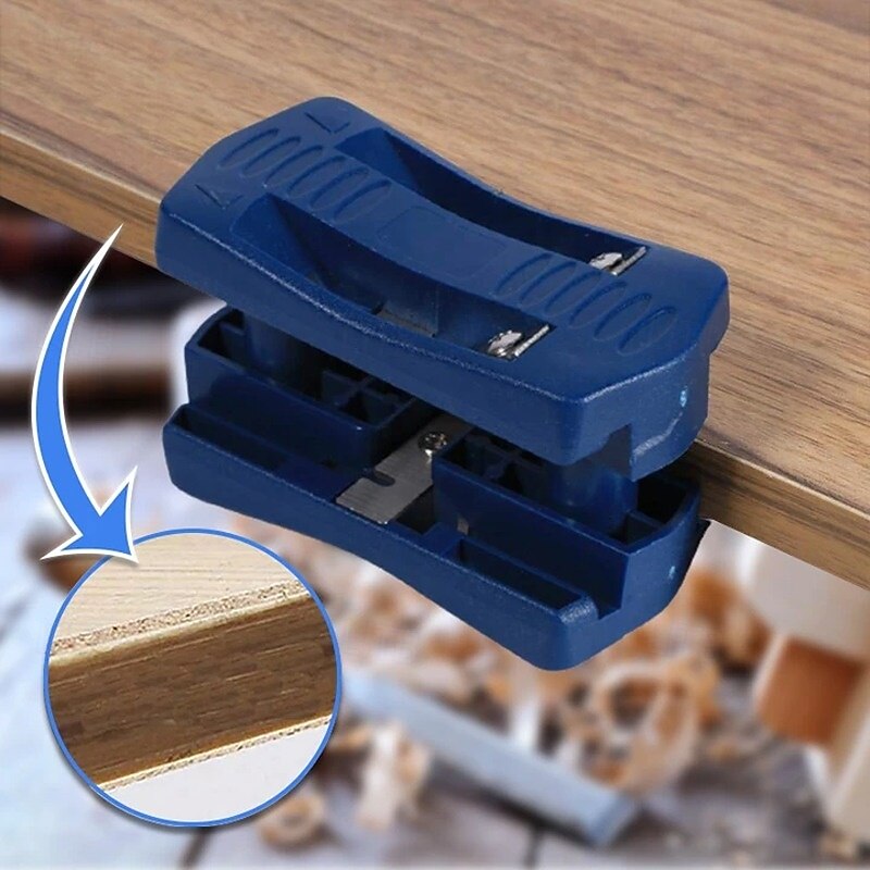Double Edge Trimming Tools for Woodworking Edge Banding PVC Straight Line Trimmer Cutter Head Alignment Tool Carpentry Finishing Edge Strip Tool4