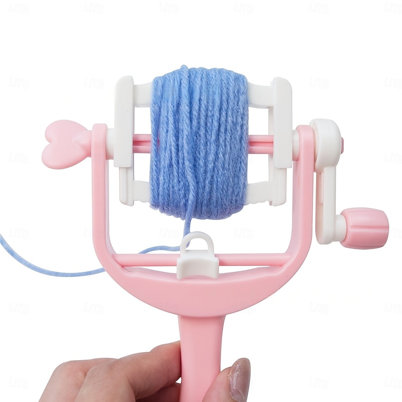 Pink Mini Tassel Maker Handheld Pom Pom Weaving Tool Tassel Crafting Machine for DIY Jewelry and Home Decor Easy to Use2