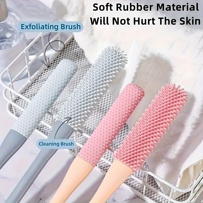 Toe Gap Cleaning Brush Set, 2-Pack Long Handle Shower Foot Brushes for Toes and Feet, Easy-to-Use Toe Cleaners and Lotion Applicators for Elderly Foot Hygiene and Daily Shower Use3