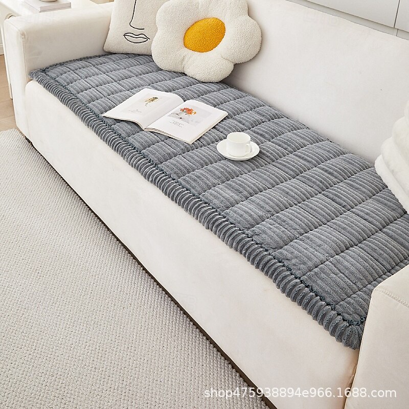 Lazy Soft Sofa Cover For Dogs Box Cushion Flannel Breathable Pet Mat Non-slip Couch Cover Pet Friendly3