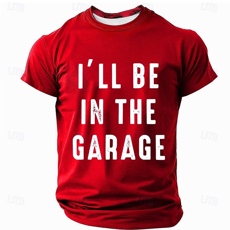Men's 'I'll Be In The Garage' T-Shirt - Funny Hobby & Lifestyle Graphic Tee4