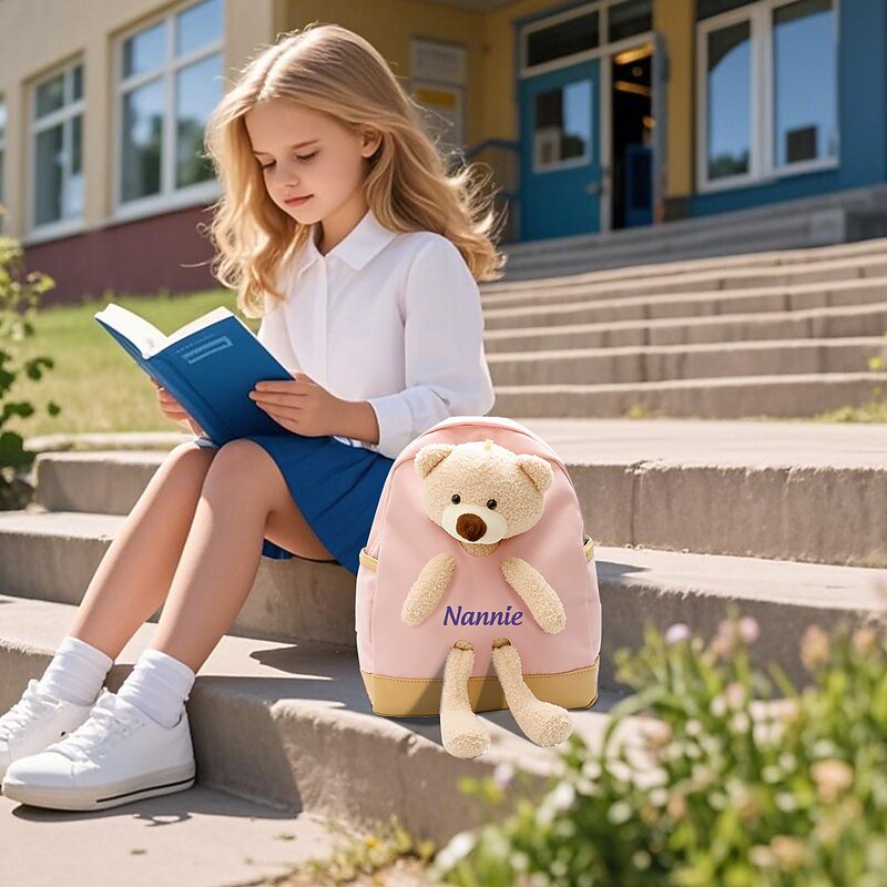 Personalized Name Kids Backpack Custom Back to School Gift, Customizable Font Color School Bag for Kindergarten to Elementary, Stylish and Unique Back to School Essential4