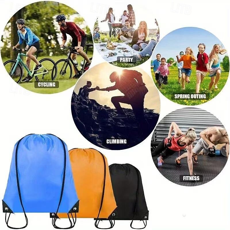 20PCS Drawstring Backpack Bulk Pack, Durable Large-Capacity Gym Bags in Assorted Colors, Lightweight Sports Travel Sacks with Secure Closure for Fitness Enthusiasts, Party Favors, and Gifts4