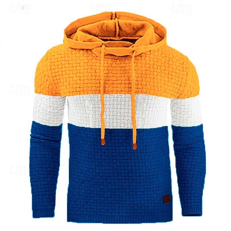 Men's Hoodie White Yellow Army Green Red Navy Blue Hooded Plain Color Block Sports & Outdoor Casual Daily Streetwear Cool Designer Spring &  Fall Clothing Apparel Hoodies Sweatshirts2