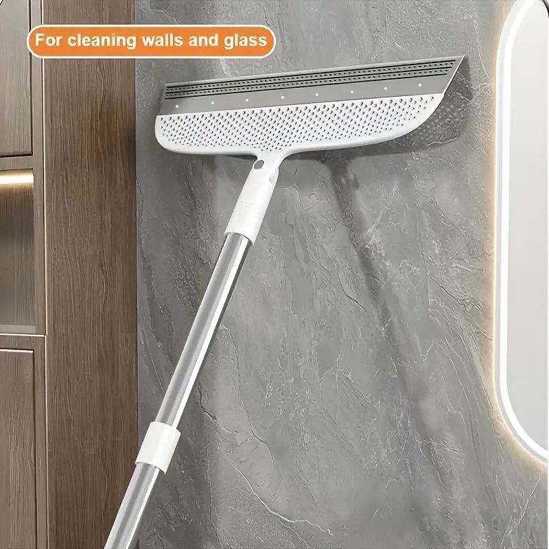 Magic Broom Floor Squeegee for Bathroom, Window & Tile – Multifunctional Water Scraper and Hair Remover for Glass, Floor, Pet Hair, and Dust Cleaning2